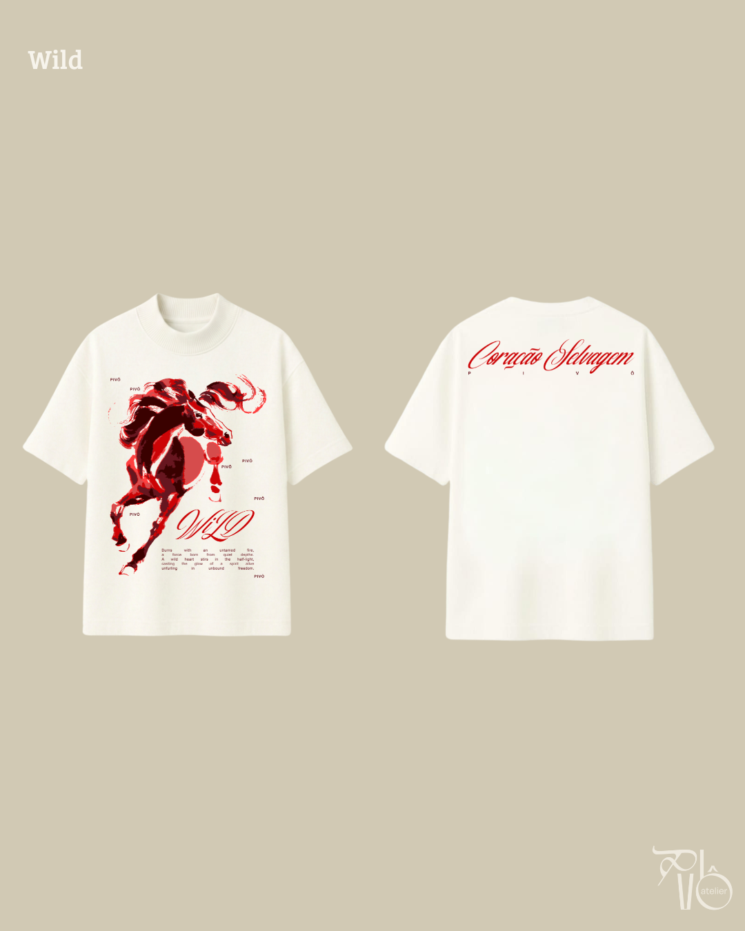 Camiseta heavy OVERtee wild