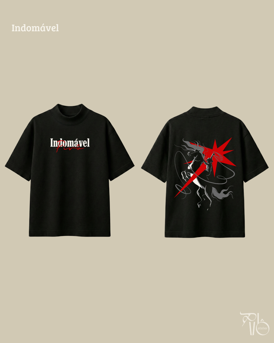 camiseta heavy OVERtee indomável