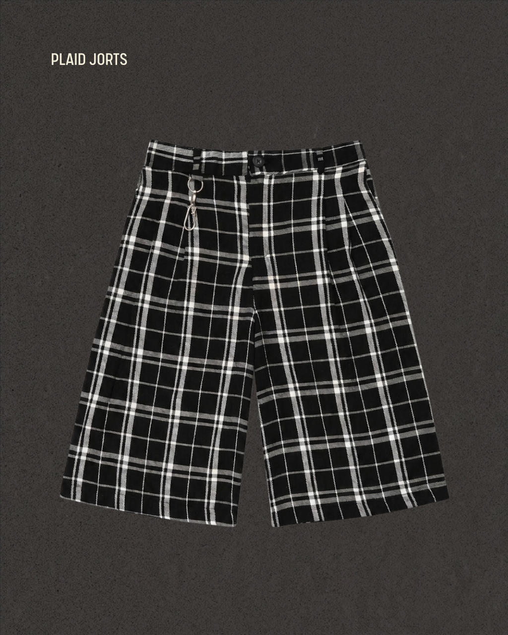PLAID JORTS