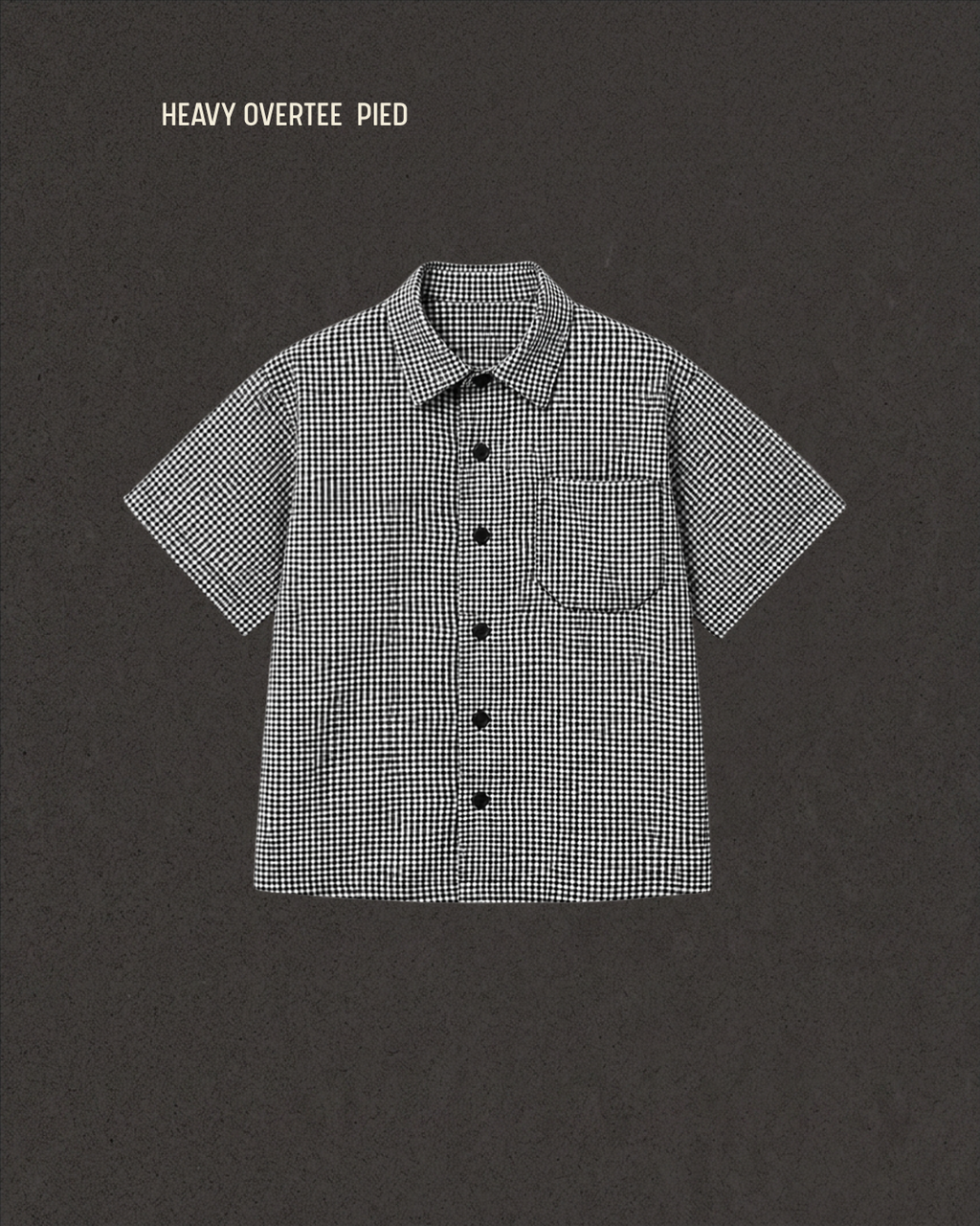 HEAVY OVERSHIRT BOXY PIED