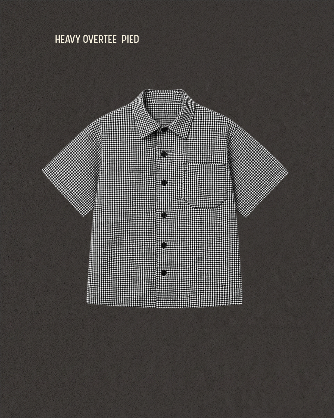 HEAVY OVERSHIRT BOXY PIED