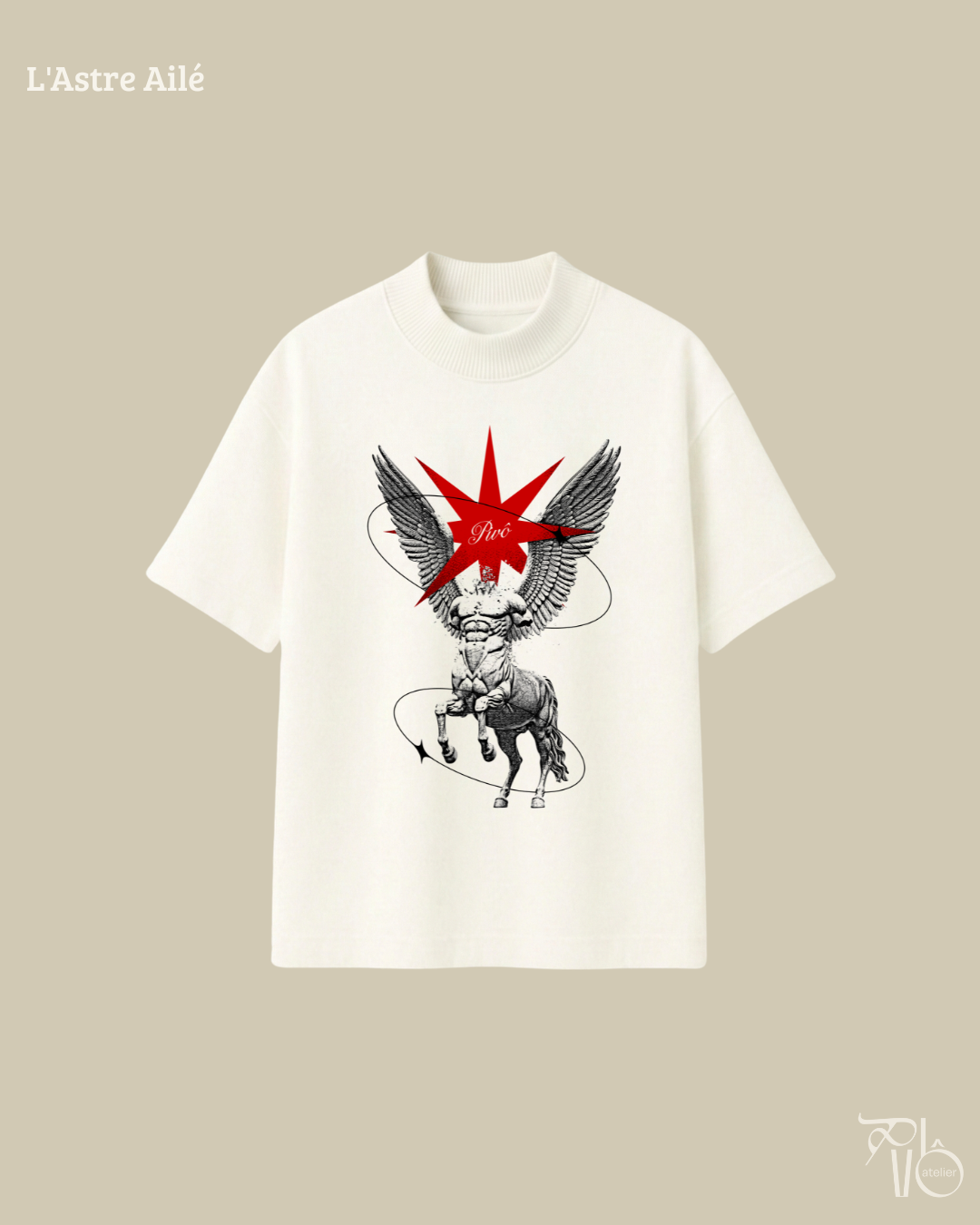 Camiseta heavy OVERtee L'astre Ailé