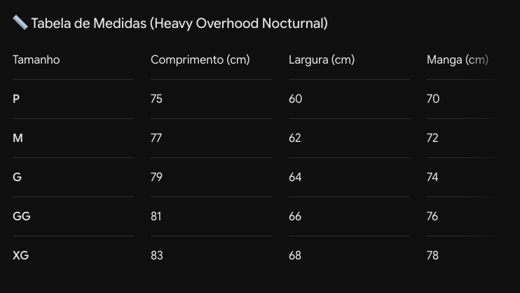 HEAVY OVERHOOD