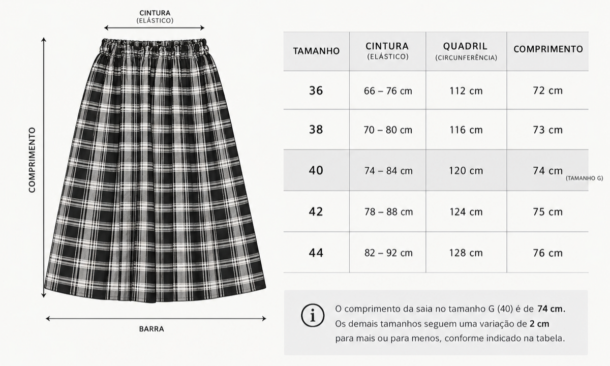 SAIA MIDI PLAID